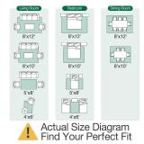 LUMI 8x12 Washable Area Rug for Living Room, Ultra Soft Traditional Rugs Non Slip with Rubber Backing, Low Profile, High Traffic, Stain Resistant Carpets, Ideal for Bedroom, Dining Room, Indoor - Reta