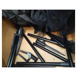 JOYIN Halloween Witch Decorations Outdoor Yard Stakes 3 Pack, 4.2 FT Multicolored Light Up Scary Flying Witch with Sound Activation, for Halloween Graveyard Lawn Yard Garden Decorations - Retail: $80