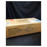 Sunbrella Square Corner Seat Cushions, 18.5\" x 16\" x 3\", Set of 4, Indoor Outdoor Water Repellent Universal Chair Pads with Ties for Patio Furniture, Garden Dining Chairs, Specrtum Indigo - Retail: