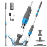 4 in 1 Cordless Rechargeable Small Pool Vacuum spa hot tub 90 Mins Running Time, 12 Gallons/Min Powerful Suction - Retail: $69