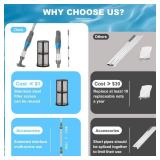 4 in 1 Cordless Rechargeable Small Pool Vacuum spa hot tub 90 Mins Running Time, 12 Gallons/Min Powerful Suction - Retail: $69