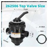 262506 1-1/2-Inch 6-Way Clamp Style Valve Compatible with pentair 262506 Multiport Valve,Fit for Tagelus/Sand Dollar/Meteor Pool and Spa Sand Filter - Retail: $84