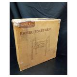 Raised Toilet Seat with Handles - Width & Height Adjustable Toilet Seat Risers for Seniors, Heavy Duty Handicap Toilet Riser, Fit Any Toilet, Up to 400lbs - Retail: $66