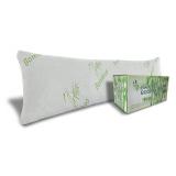 Body Pillow Bamboo Rayon - Side Sleeper, [Adjustable] Shredded Memory Foam Full Body Support Cooling Pillows, Ultra Soft Removable and Washable Hypoallergenic Cover with Zipper, Long Huggable Pillow -