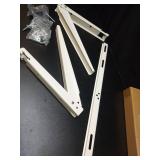 Outdoor Wall Mounting Bracket with Cross Bar. Mini Split Bracket for Ductless Air Conditioners and Heat Pumps Systems ,Universal,9000-36000 BTU - Retail: $50