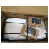 mustry Glass Drink Dispenser for Parties, 1 Gallon Beverage Dispenser with Stand and Spigot Solid Stainless Steel, Used as Lemonade Dispenser Sun Tea Jar Kombucha Jar, Set of 2 - Retail: $47