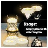 36PACK LED Flameless Floating Candles, 3