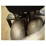 LoadBuddy Beach Wagon with 9\" Balloon Wheels & Fishing Rod Holders â Foldable Cart for Sand with Inflatable Tires, Bonus Pump & Spare â Heavy Duty Utility Wagon - Black/Black - Retail: $140