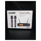 Wireless Microphone Systems, Dual UHF Handheld Dynamic Mic, Receiver with Reverberation, Echo Function, 164 ft Range,for Singing Home Karaoke, Party, Church, DJ, Wedding, Speech,Grey - Retail: $110