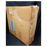 XCRFKGW Gold Rolling Vanity Stool with Wheels, Salon Spa Tattoo Massage Pedicure Chair, PU Leather Roller Chair, 43-55cm Height Adjustable Office Work Swivel Stool (White, Without Back) - Retail: $90