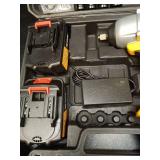 NCOEN 600N.m 1/2 Impact Gun 2x 4.0 Batteries Cordless Wrench 1/2 Max Torque 450ft/lbs, with 4 Sockets and Portable Carrying Case Blue Impact Driver - Retail: $73