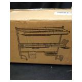 Over The Sink Dish Drying Rack,3 Tier Adjustable Length (25.5