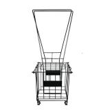 Tennis Ball Basket with Wheels Tennis Ball Retriever Organizer Training Tool Carrier Gatherer Collector Picker for Player Gym - Retail: $131