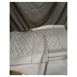 Leather Car Seat Covers Full Set,Unique Rear Design Easy to Install Car Seat Cover Protectors,Universal Full Surround Front Back Auto Seat Cover,Car Seat Cover for Sedan Cars Pick-up Trucks SUV - Reta