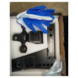 CROSSHIP Adjustable Drawbar Trailer Hitch, Fits 2-Inch Receiver, 6-Inch Drop/Rise Drop Hitch,Solid 2\" & 2-5/16\" Balls Mount & Tube Shank, 26,000 LBS GTW Towing for Heavy Duty Trucks - Retail: $106