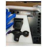 CROSSHIP Adjustable Drawbar Trailer Hitch, Fits 2-Inch Receiver, 6-Inch Drop/Rise Drop Hitch,Solid 2\" & 2-5/16\" Balls Mount & Tube Shank, 26,000 LBS GTW Towing for Heavy Duty Trucks - Retail: $106