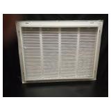 KOMPELL AIRE 24\" W x18 H Stamped face Steel Filter Return Grille White Powder Coating with Frame Overall Outside Dimension 26.6\"x20.6\" (Fits 24\" x 18\" Duct Opening) - Retail: $60