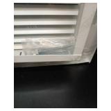 KOMPELL AIRE 24\" W x18 H Stamped face Steel Filter Return Grille White Powder Coating with Frame Overall Outside Dimension 26.6\"x20.6\" (Fits 24\" x 18\" Duct Opening) - Retail: $60