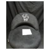 Mindful Modern Meditation Chair | Adjustable Floor Chair with Back Support | Padded Floor Seat for Posture Support and Comfort | Portable Folds Flat for Storage | Indoor/Outdoor Use | Stone Black - Re