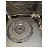 Vinyl Record Player with Speakers Vintage Turntable for Vinyls Records Belt-Driven Turn Table Support 3-Speed, Wireless Playback, Headphone, AUX-in, RCA Line LP Phonograph for Sound Enjoyment Black - 