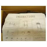 Garden Water Hose Holder Holds 2 * 150Ft Hoses, Heavy-Duty Metal Freestanding Hose Holder with 4 Spikes, Rustproof Garden Hose Reels Hose Hanger Storage for Outside, Yard, Lawn, Farm, Black - Retail: 