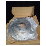 Anpulsero Front Brake Pads and Rotors Kit Compatible with 2006-2018 Toyota RAV4 [w/3rd Row Seating ONLY], Front Automotive Replacement Brake Kits - OE Drilled Slotted Brake Rotors - 296mm(11.7in) - Re