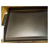 Griddle for Gas Grill, 23\" X 16\" Universal Cast Iron Griddle Insert for Weber Nexgrill Gas Stove Flat Top Charcoal Electric Grill Plate Outdoor Cooking Pan Camping Teppanyaki BBQ Accessory - Retail: