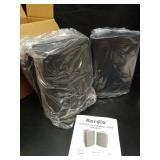 Herdio 5.25 Inch Indoor Outdoor Bluetooth Speakers Patio Waterproof Wired Wall Mount System 300 Watts (Black) - Retail: $104