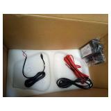 Herdio 5.25 Inch Indoor Outdoor Bluetooth Speakers Patio Waterproof Wired Wall Mount System 300 Watts (Black) - Retail: $104