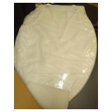 Ccbello ELONGATED toilet seat risers for seniors, Slow Close, Elevated toilet seat, Heavy Duty, Never Loosen, Raised toilet seat elongated bowl, White(18.5â) - Retail: $56