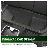 xipoqix Gasoline 2nd Row Under Seat Storage Mat Compatible with 2024 2025 Toyota Tacoma Rear UnderSeat Organizer Liner Replacement for 2024 2025 Toyota Tacoma Accessories - Retail: $35