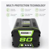 Greenworks PRO 80V 2Ah Lithium Ion Battery GBA80200 3 pk - Retail: $162