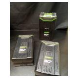 Greenworks PRO 80V 2Ah Lithium Ion Battery GBA80200 3 pk - Retail: $162
