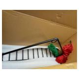 YIVIKPE 24\" Aquatic Weed Rake, No Assembly Required, 8.6\" Steel Rod Lake Weed Cutter, One-Piece Welding, Lake Weed Rake for Pond Beach Landscaping, Perfect Tie Hole, 30ft Thicker Rope and Net, Black