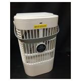 Small portable air cooler 1500ml, silent cooling spray, home, office, dormitory desktop - white - Retail: $50