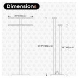 AONEON Free Standing Towel Rack Brushed Nickel 2-Tier Towel Holder for Bathroom Floor Stand with Heavy Marble Base Thicken Steady Design Stainless Steel AN7001BR - Retail: $70