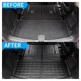 Dattumar Floor Mats Compatible with 2020-2025 Ford Explorer 7-Seater Cargo Liner All Weather 2024 Explorer Accessories (Upgrade Trunk Mat with Backrest Mat+Floor Mats) - Retail: $140