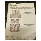 Dattumar Floor Mats Compatible with 2020-2025 Ford Explorer 7-Seater Cargo Liner All Weather 2024 Explorer Accessories (Upgrade Trunk Mat with Backrest Mat+Floor Mats) - Retail: $140
