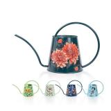 Berry&Bird House Plants Watering Can - Indoor & Outdoor 1/2 Gallon Stainless Steel Water Can with Long Spout Garden Decoration for Flower Bonsai Succulent Gardening Large Watwer Bottle(2L/68oz,Dahlia)