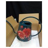 Berry&Bird House Plants Watering Can - Indoor & Outdoor 1/2 Gallon Stainless Steel Water Can with Long Spout Garden Decoration for Flower Bonsai Succulent Gardening Large Watwer Bottle(2L/68oz,Dahlia)