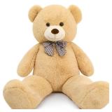 MaoGoLan Giant Teddy Bear 4 Feet,Adorable and Cuddly Big Bear Stuffed Animal 47\", Classic Teddy Bear Plush Gift Decoration for Baby Shower,Party,Birthday,Valentines Day,Tan - Retail: $35