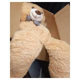 MaoGoLan Giant Teddy Bear 4 Feet,Adorable and Cuddly Big Bear Stuffed Animal 47\", Classic Teddy Bear Plush Gift Decoration for Baby Shower,Party,Birthday,Valentines Day,Tan - Retail: $35
