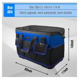 FASTECH 22 Inch Bottom Tools Bag With Wide Mouth For Tool Storage, Carrier and Organizer, Heavy Duty Tool Tote Bag For Men/Women, Wide Mouth Tool Bag With Inside Pockets (22 Inch) - Retail: $37
