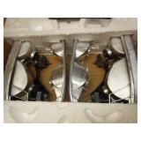 KarSpareHub Headlights Assembly for 99-07 GMC Sierra, Compatible with 99-06 GMC Yukon Headlamp Replacement Chrome Housing Driver & Passenger Side - Retail: $80