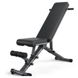 BARWING Adjustable Weight Bench Workout Bench, 1000 LB Heavy Duty Incline Decline Bench for Home Gym, Easy Assembly Foldable Training Lifting Bench, Ultra Short Gap New Version - Retail: $123