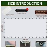 8x20ft Clear Tarp with Grommets, Upgraded Edge Heat Fused Tear Resistant Clear Heavy Duty Tarps, Clear Vinyl Tarps for Patio Fencing, Rain, Wind, Cold, Chicken Coops,and Moreï¼Windproof Rope+Zip T