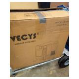 VECYS Nugget Countertop Ice Maker W/Side Tank, 44LBS Daily Ice Making Capacity, Portable Design Nugget Ice Maker Machine with Self-Clean Function, Grey - Retail: $330