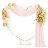 6.6FT Heart Arch Stand for Proposal Heart Shaped Backdrop Stand Wedding Arch Stand for Ceremony Valentine