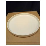 TheTerra Ceramic Dinnerware Sets for 6, 18 Pieces Handmade Reactive Glaze Plates and Bowls Set, Scratch Resistant Dish Set, Oven & Microwave & Dishwasher Safe, Ice Cream - Retail: $95