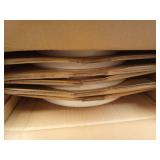 TheTerra Ceramic Dinnerware Sets for 6, 18 Pieces Handmade Reactive Glaze Plates and Bowls Set, Scratch Resistant Dish Set, Oven & Microwave & Dishwasher Safe, Ice Cream - Retail: $95